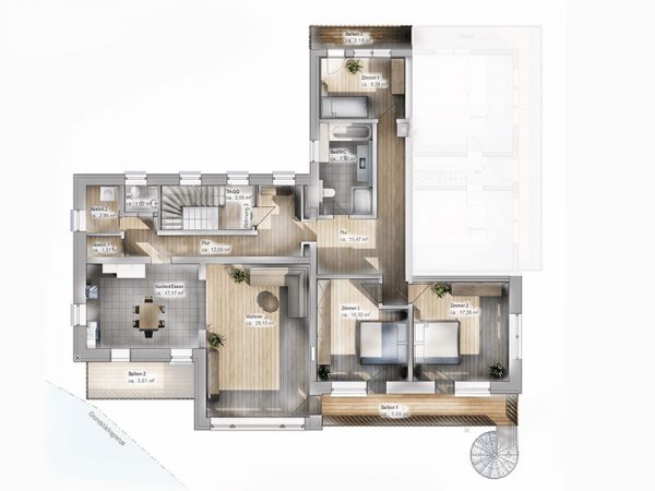 Grundriss Wohnung